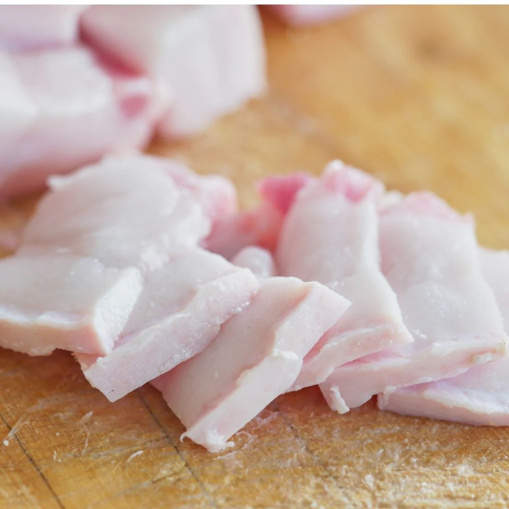 Pork fat (diced)